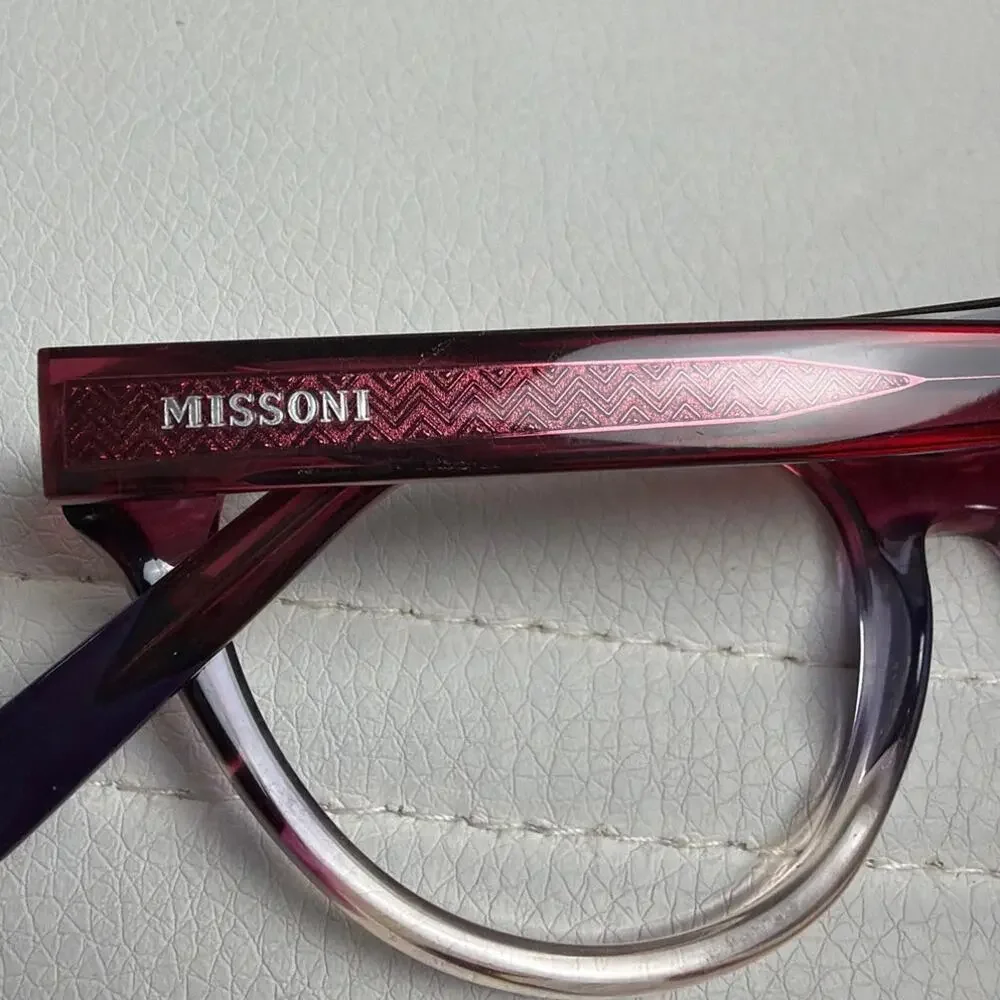Missoni MIS 0091 0AE Burgundy Ombre Cat Eye Eyeglass Frames 145 No Lenses